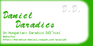 daniel daradics business card